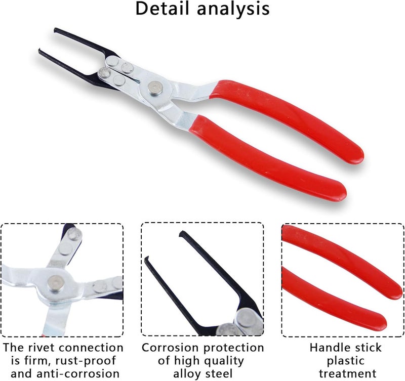 Abvsdu 2 PCS Relay Tester, Electrical Disconnect Pliers, Automotive Relay Fmm Fuses Puller Tool, Automotive Relay Tester (Red) - Image 3